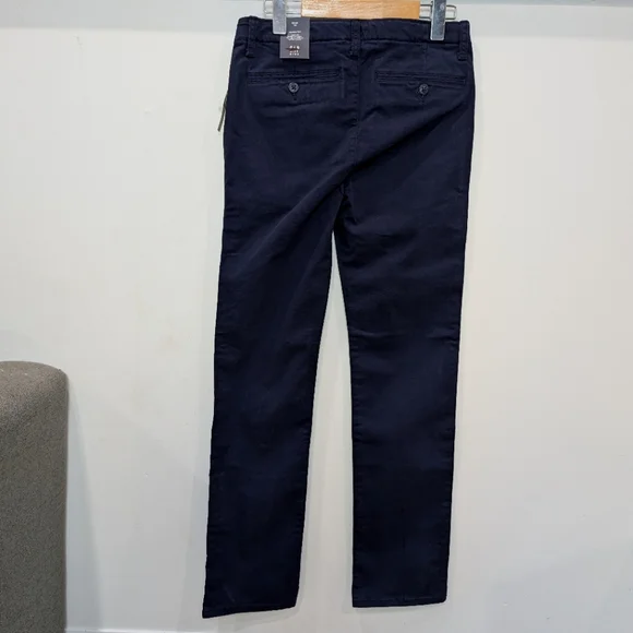 GAP | Boys Navy Adjustable Waist Lived In Chino w/ Washwell Uniform Pants - Picture 3 of 4